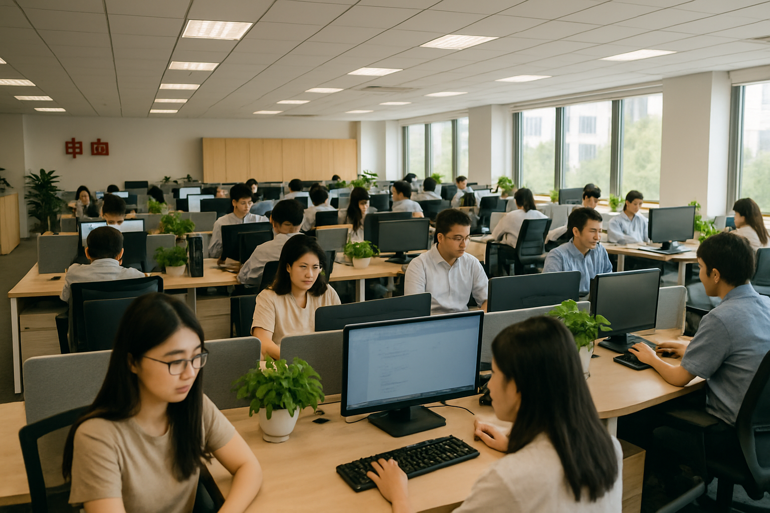 公司组织架构图占位